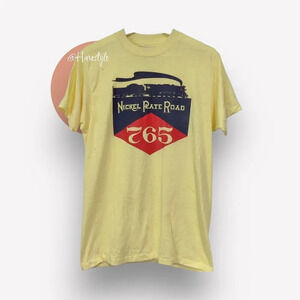 Hanes single stitch vintage Nickle rate road Train T shirt rare